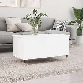 vidaXL Soffbord vit högglans 90x44.5x45 cm konstruerat trä 830966