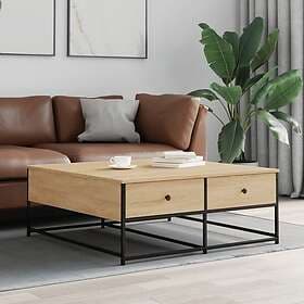 vidaXL Soffbord sonoma-ek 100x99x40 cm konstruerat trä 835295