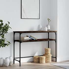vidaXL Avlastningsbord rökfärgad ek 100x35.5x75 cm konstruerat trä 834047