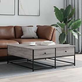 vidaXL Soffbord grå sonoma 100x99x40 cm konstruerat trä 835297