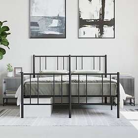 vidaXL Sängskåp med glasdörrar 2 st grå sonoma 35x37x50 cm 836529