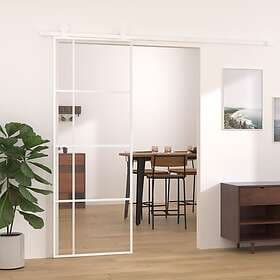 vidaXL Sliding Door ESG-glass och aluminium 76x205 cm vit 151680
