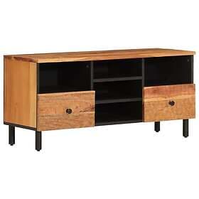 vidaXL TV Stand 100x33x46 cm massivt akaciaträ 356873