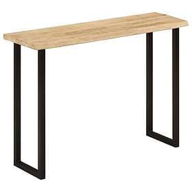 vidaXL Avlastningsbord med levande kant 105x33x76 cm massivt mangoträ 372765