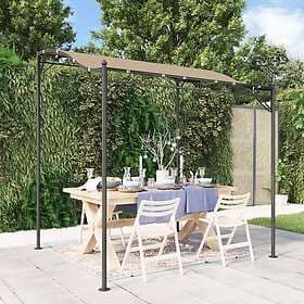 vidaXL Paviljong taupe 2x2,3 m 180g/m² tyg och stål 362393