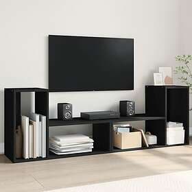 vidaXL TV-skåp 2 st svart 75x30x50 cm konstruerat trä 840787