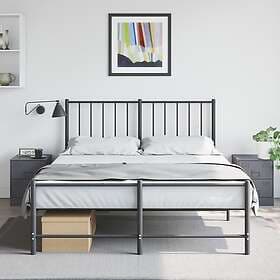 vidaXL Sängskåp 2 st antracit 34,5x39x44 cm stål 841624