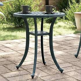 vidaXL Trädgårdsbord grön Ø48x53 cm gjuten aluminium 4002826