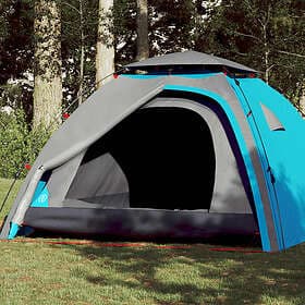 vidaXL Kupoltält 4 persons blue quick setup 4004243