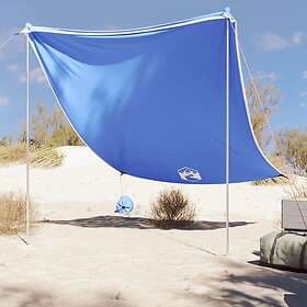 vidaXL Strandskydd med sandpåsar blå 214x236 cm 4008641