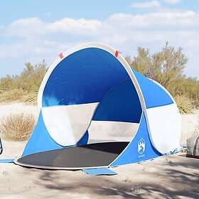 vidaXL Strandtält 2 personer azurblå pop-up vattentät 4004158