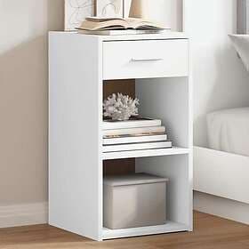 vidaXL Sängbord 2 st vit 35x34x65 cm konstruerat trä 840577