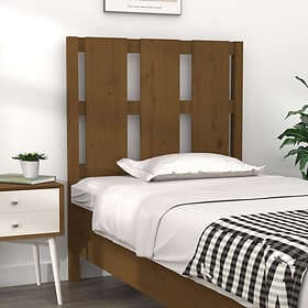vidaXL Sänggavel honungsbrun 80,5x4x100 cm massiv furu