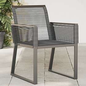 vidaXL 4008114 Set of 4 Garden Chairs Black Poly Rattan