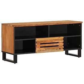 vidaXL Tv-bänk 100x34x46 cm massivt akaciaträ 377515