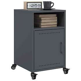 vidaXL Nightstand 2 pcs Anthracite 36x39x59cm Steel
