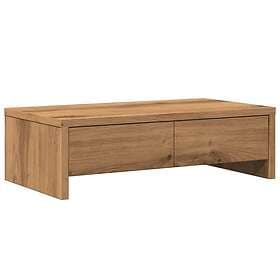 vidaXL Skärmställ med lådor ek 50x27x15 cm konstruerat trä