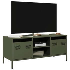 vidaXL TV Stand 101.5x39x43.5 cm cold rolled steel olive green