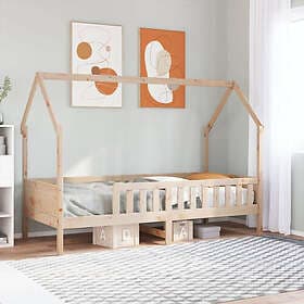 vidaXL Bed Frame 90x190 cm solid pine house frame