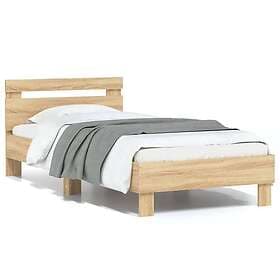 vidaXL Bed Frame with headboard sonoma oak 90x190 cm