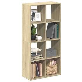 vidaXL Bokhylla/Rumsavdelare sonoma-ek 69,5x29x137,5cm constructed wood