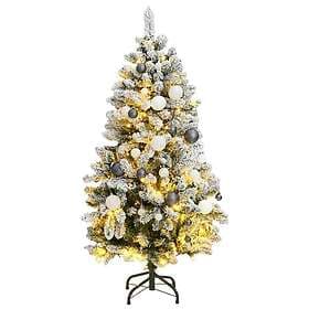 vidaXL Artificial Tree Hinged 150cm 150 LEDs