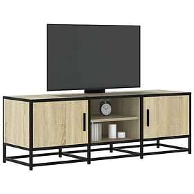 vidaXL Tv-bänk sonoma-ek 120x35x41 cm konstruerat trä och metall