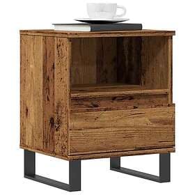 vidaXL Nightstand Aged Wood 40x35x50cm Constructed Wood