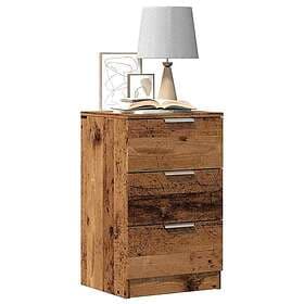 vidaXL Nightstand 2 pcs Aged Wood 40x36x65cm Engineered Wood