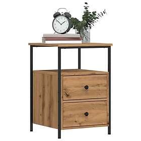 vidaXL Nightstand 2 pcs Artisan Oak 34x35.5x50cm Engineered Wood