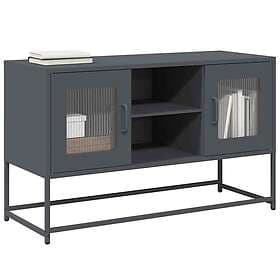 vidaXL TV-skåp antracit 100,5x39x60,5 cm stål