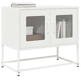 vidaXL TV-bänk vit 68x39x60,5 cm kallvalsat stål