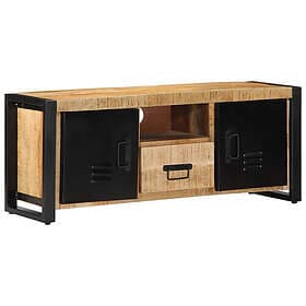 vidaXL TV-bänk 100x30x40 cm massivt grovt trä mango