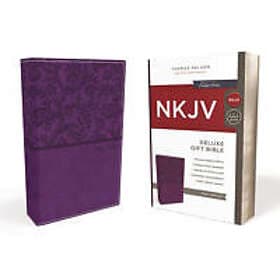 NKJV, Deluxe Gift Bible, Leathersoft, Purple, Red Letter, Comfort Print