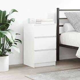 vidaXL Nightstand White 39x35x65cm 819658