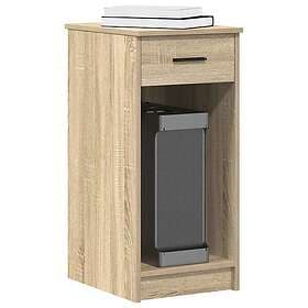 vidaXL Datorstativ TV Stand with drawer sonoma oak 35x45x77 cm