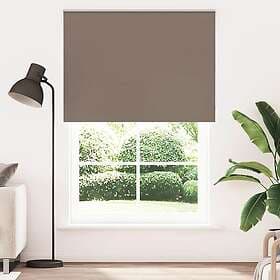 vidaXL Mörkläggningsgardin kaffe 165x210 cm tyg bredd 161,6 cm