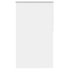 vidaXL Rullgardin mörkläggningsgardin vit 130x210 cm tyg bredd 126,6cm