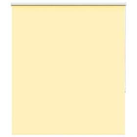 vidaXL Rullgardin mörkläggningsgul 140x150 cm tyg bredd 136,6 cm