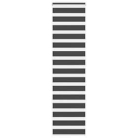 vidaXL Rullgardin zebra svart 65x230 cm tyg bredd 60,9 cm polyester
