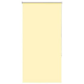 vidaXL Rullgardin mörkläggningsgul 75x150 cm tyg bredd 70,7 cm