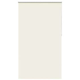 vidaXL Rullgardin mörkläggning naturvit 125x210 cm tyg bredd 121,6 cm