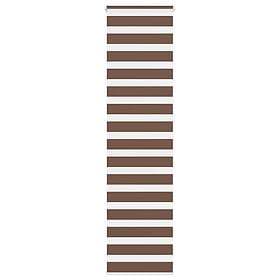 vidaXL Rullgardin zebra brun 65x200 cm tyg bredd 60,9 cm polyester