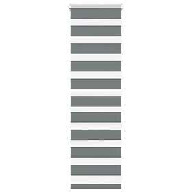 vidaXL Rullgardin zebra mörkgrå 50x100 cm tyg bredd 45,9 cm polyester