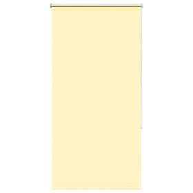 vidaXL Rullgardin mörkläggningsgul 85x130 cm tygbredd 80,7 cm