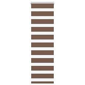 vidaXL Rullgardin zebra brun 45x100 cm tyg bredd 40,9 cm polyester