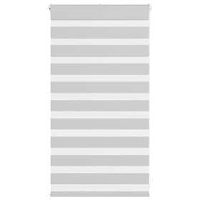 vidaXL Rullgardin zebra ljusgrå 90x100 cm tyg bredd 85,9 cm polyester