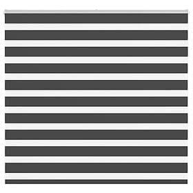 vidaXL Rullgardin zebra svart 155x150 cm tyg bredd 150,9cm polyester