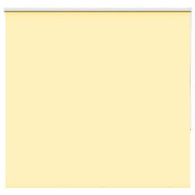 vidaXL Rullgardin mörkläggningsgul 155x175 cm tygbredd 151,6 cm