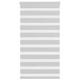 vidaXL Rullgardin zebra ljusgrå 70x100 cm tyg bredd 65,9 cm polyester